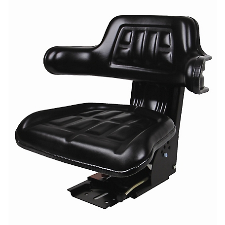 CountyLine 20.5 in. Universal Tractor Seat with Adjustable Suspension, Black