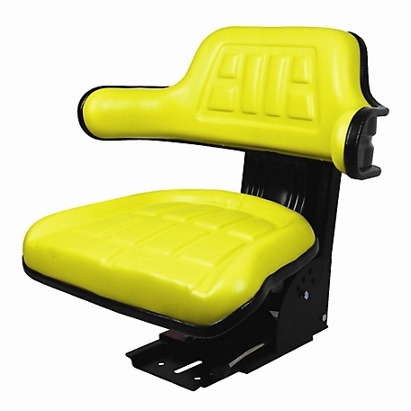 CountyLine 20.5 in. Universal Adjustable Tractor Seat, Yellow