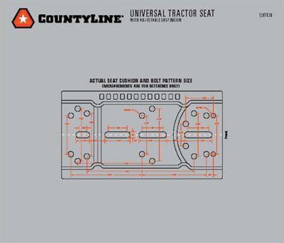 Image showing  20.5 in. Universal Adjustable Tractor Seat, Yellow
