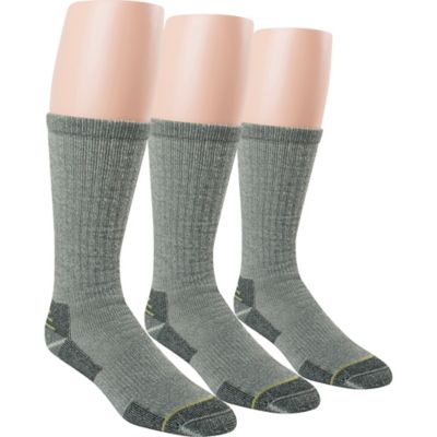 Blue Summit by Interwoven Men's Full Cushioned Work Crew Socks, 3-Pack