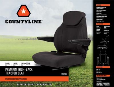 Image showing  25 in. High-Back Cordura Tractor Seat