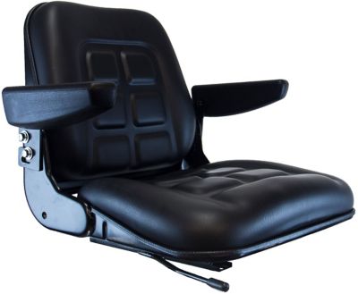 CountyLine 18.5 in. Universal Fold-Down Tractor Seat, Black