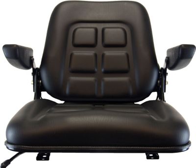 Image showing  18.5 in. Universal Fold-Down Tractor Seat, Black