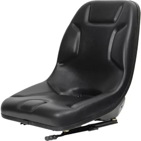 CountyLine 21 in Ultra High Back Steel Deck Tractor Seat Black Tractor Seats