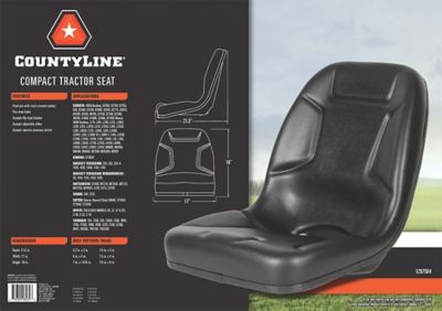 Image showing  18.5 in. Kubota Tractor Seat