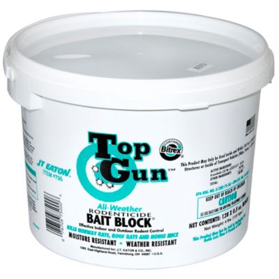 JT Eaton 4 lb. Top Gun All-Weather Rodenticide Bait Block