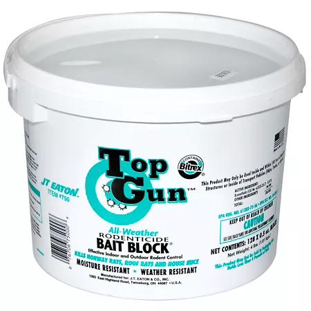 JT Eaton Top Gun All-Weather Rodenticide Bait Block 4 lb. Animal & Rodent Bait