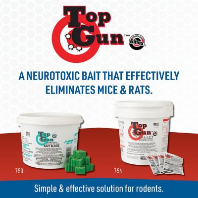 Image showing  4 lb. Top Gun All-Weather Rodenticide Bait Block