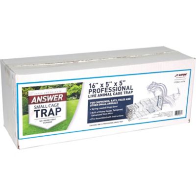 JT Eaton 1-Door Answer Live Animal Trap for Chipmunks, Rats, Voles and Other Small Pests, 16 in. x 5 in. x 5 in.