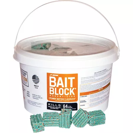 JT Eaton 4 lb Rodenticide Bait Block with Peanut Butter Flavor Animal & Rodent Bait