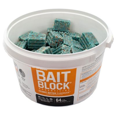 Image showing  4 lb. Rodenticide Bait Block with Peanut Butter Flavor