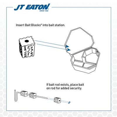 Image showing 5 th JT Eaton 4 lb. Rodenticide Bait Block with Peanut Butter Flavor