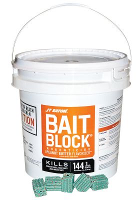 JT Eaton 9 lb. Rodenticide Bait Block with Peanut Butter Flavor