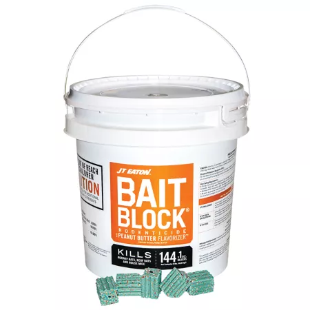 JT Eaton 9 lb Rodenticide Bait Block with Peanut Butter Flavor Animal & Rodent Bait