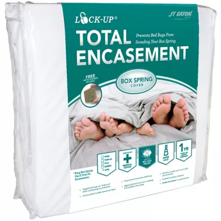 JT Eaton Lock-Up Box Spring Encasement Bed Bug Control Complete Box Insecticides