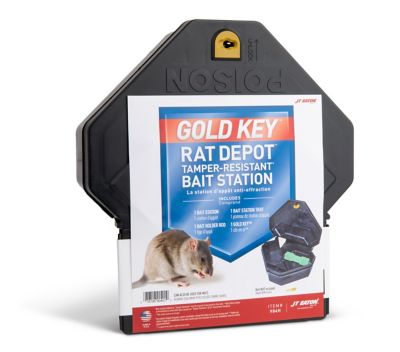 JT Eaton Gold Key Rat Depot Plastic Tamper-Resistant Rodent Bait Station