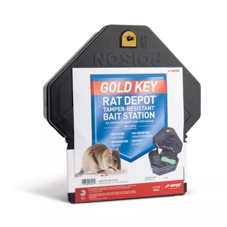 JT Eaton Gold Key Rat Depot Tamper Proof Plastic Rodent Bait Station Animal & Rodent Bait