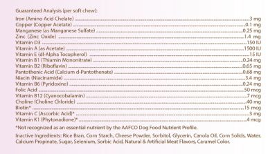 Image showing  Multi-Vitamin Soft Chew Dog Supplement for Australian Shepherds, 60 ct.