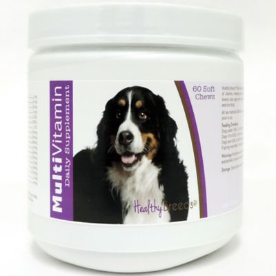 Healthy Breeds Multi-Vitamin Soft Chew Dog Supplement for Bernese Mountain Dogs, 60 ct.