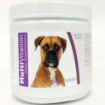 Healthy Breeds Multi-Vitamin Soft Chew Dog Supplement for Boxers, 60 ct.