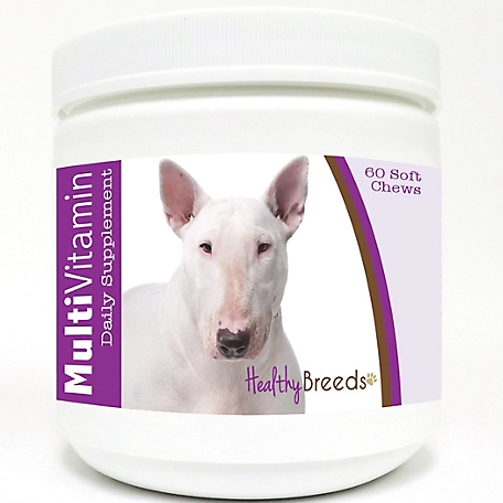 Healthy Breeds Multi-Vitamin Soft Chew Dog Supplement for Bull Terriers, 60 ct.