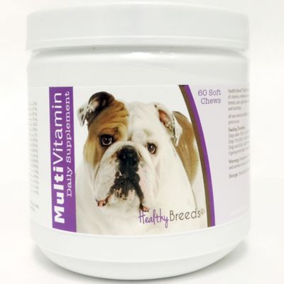 Healthy Breeds Multi-Vitamin Soft Chew Dog Supplement for Bulldogs, 60 ct.