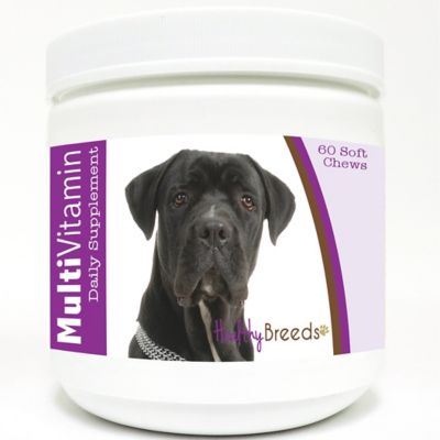Healthy Breeds Multi-Vitamin Soft Chew Dog Supplement for Cane Corsos, 60 ct.