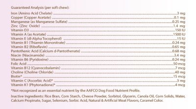 Image showing  Multi-Vitamin Soft Chew Dog Supplement for Cardigan Welsh Corgis, 60 ct.