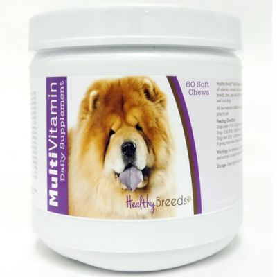 Healthy Breeds Multi-Vitamin Soft Chew Dog Supplement for Chow Chows, 60 ct.