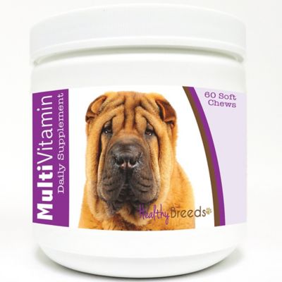 Healthy Breeds Multi-Vitamin Soft Chew Dog Supplement for Chinese Shar Peis, 60 ct.