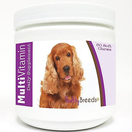 Healthy Breeds Multi-Vitamin Soft Chew Dog Supplement for Cocker Spaniels, 60 ct.