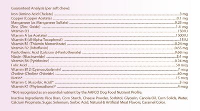 Image showing  Multi-Vitamin Soft Chew Dog Supplement for Brown Dachshunds, 60 ct.