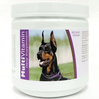 Healthy Breeds Multi-Vitamin Soft Chew Dog Supplement for Brown Doberman Pinschers, 60 ct.