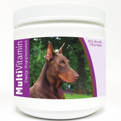 Healthy Breeds Multi-Vitamin Soft Chew Dog Supplement for Black Doberman Pinschers, 60 ct.