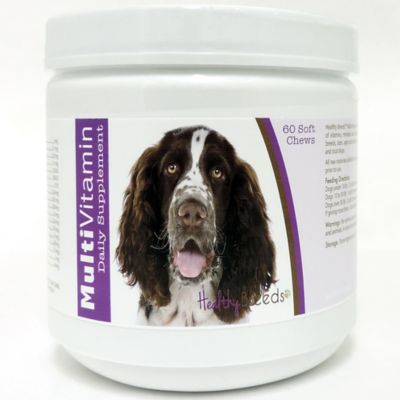 Healthy Breeds Multi-Vitamin Soft Chew Dog Supplement for English Springer Spaniels, 60 ct.