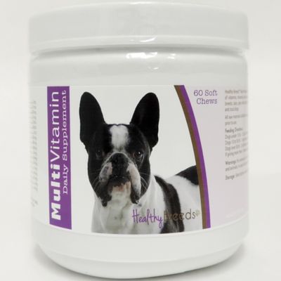 Healthy Breeds Multi-Vitamin Soft Chew Dog Supplement for French Bulldogs, 60 ct.