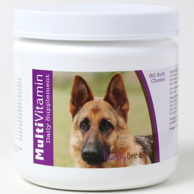 Healthy Breeds Multi-Vitamin Soft Chew Dog Supplement for Brown German Shepherds, 60 ct.