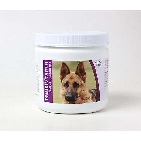 Healthy Breeds Multi-Vitamin Soft Chew Dog Supplement for German Shepherds, 60 ct.