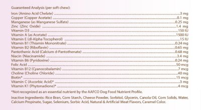 Image showing  Multi-Vitamin Soft Chew Dog Supplement for Reddish Brown German Shepherds, 60 ct.