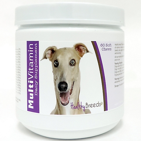 Healthy Breeds Multi-Vitamin Soft Chew Dog Supplement for Italian Greyhounds, 60 ct.