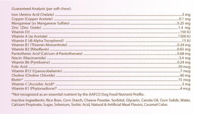 Image showing  Multi-Vitamin Soft Chew Dog Supplement for Italian Greyhounds, 60 ct.