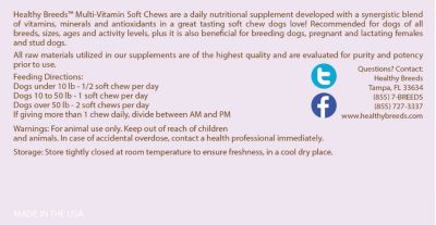 Image showing  Multi-Vitamin Soft Chew Dog Supplement for Jack Russell Terriers, 60 ct.