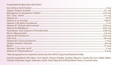 Image showing  Multi-Vitamin Soft Chew Dog Supplement for Grayish Brown Labrador Retrievers, 60 ct.
