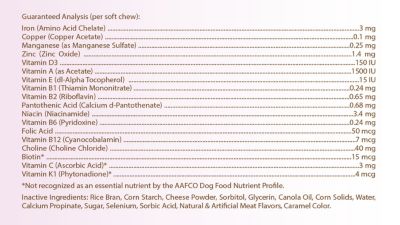 Image showing  Multi-Vitamin Soft Chew Dog Supplement forWhite Labradoodles, 60 ct.