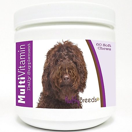 Healthy Breeds Multi-Vitamin Soft Chew Dog Supplement for Brown Labradoodles, 60 ct.