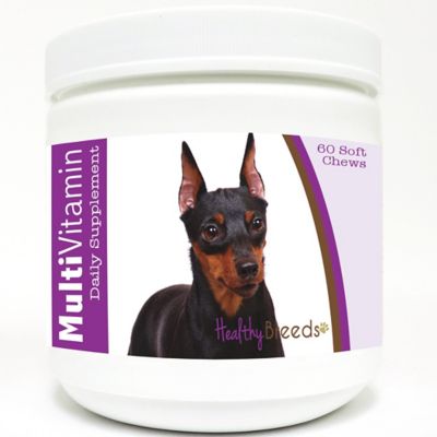 Healthy Breeds Multi-Vitamin Soft Chew Dog Supplement for Miniature Pinschers, 60 ct.