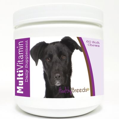 Healthy Breeds Mutt Multi-Vitamin Soft Chew Dog Supplement, 60 ct., Black Dog