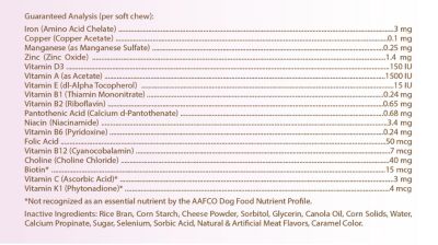 Image showing  Multi-Vitamin Soft Chew Dog Supplement for Pekingese, 60 ct.