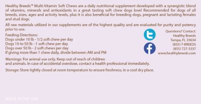 Image showing  Multi-Vitamin Soft Chew Dog Supplement for Pekingese, 60 ct.