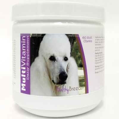 Healthy Breeds Multi-Vitamin Soft Chew Dog Supplement for White Poodles, 60 ct.